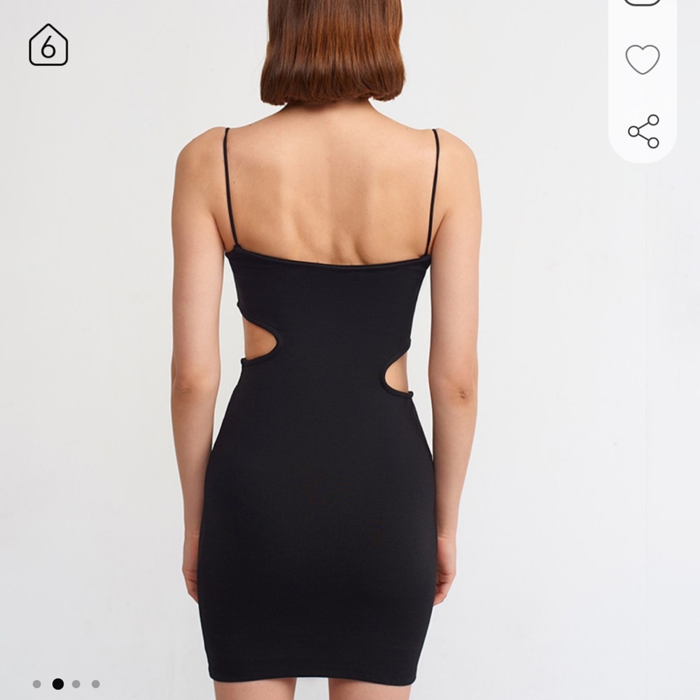CUT-OUT DETAIL STRAPPY MINI DRESS - Picture 2 of 6